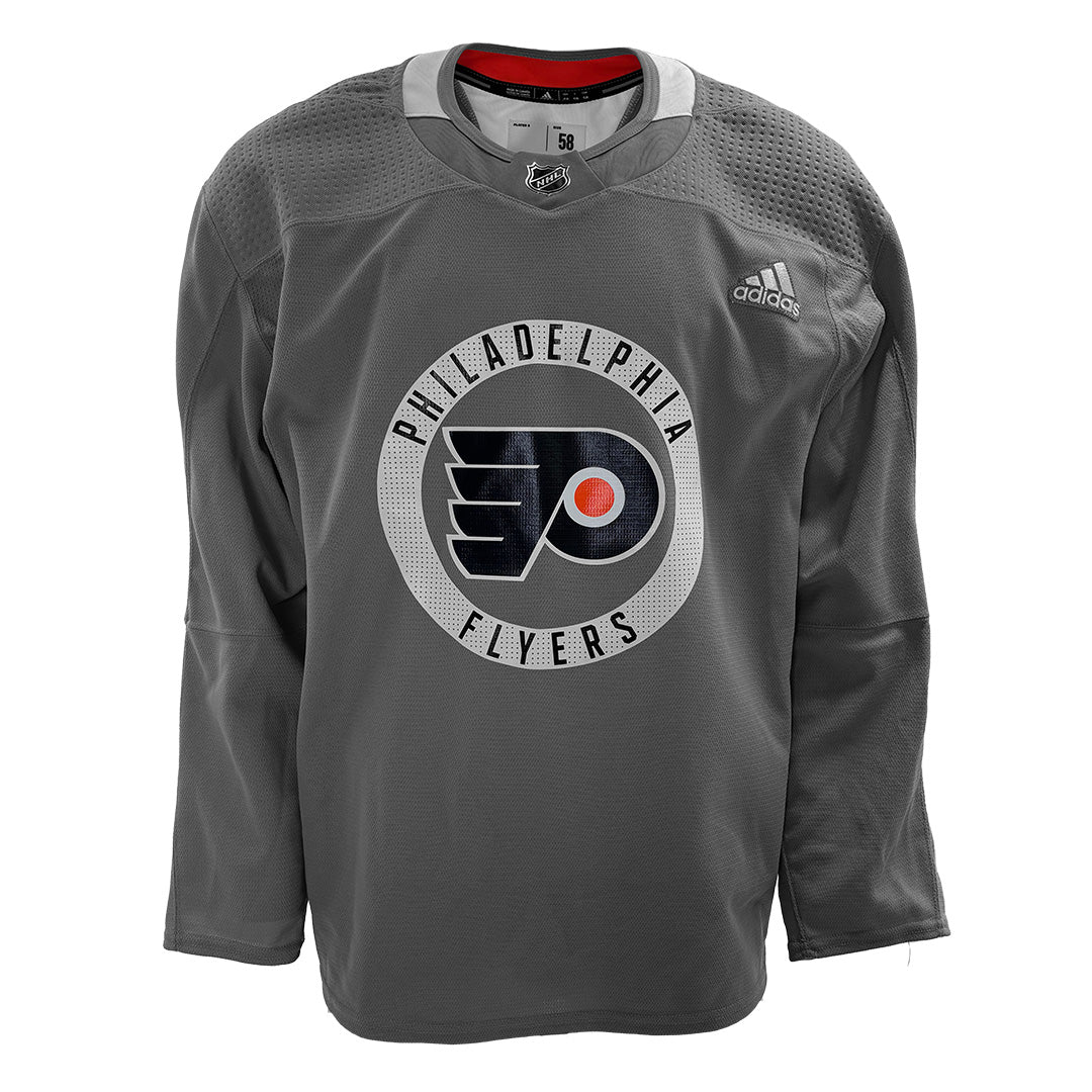 LNH - Nouveau maillot d'entraînement Adidas des Flyers de Philadelphie - (Gris)